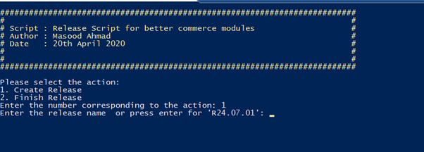 Script 1: Release Branch Deployment